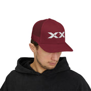 XX White Embroidered Trucker Hat