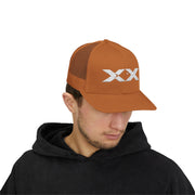 XX White Embroidered Trucker Hat