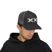 XX White Embroidered Trucker Hat