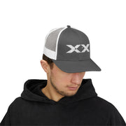 XX White Embroidered Trucker Hat