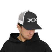 XX White Embroidered Trucker Hat