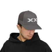XX White Embroidered Trucker Hat
