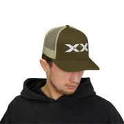 XX White Embroidered Trucker Hat