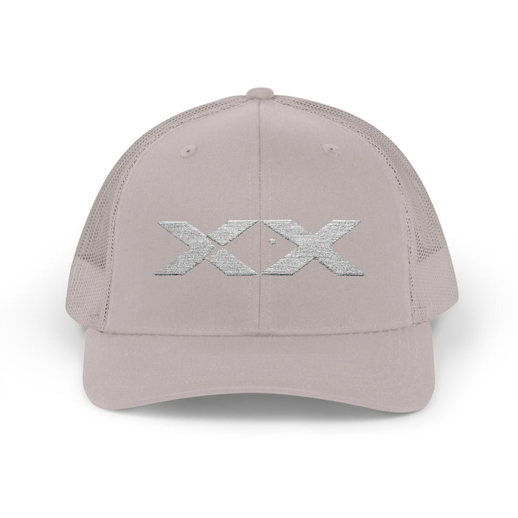 XX White Embroidered Trucker Hat