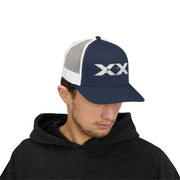 XX White Embroidered Trucker Hat