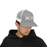 XX White Embroidered Trucker Hat